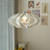 cheap Island Lights-Modern Eclectic Fish Silk Thread Winding Stainless Steel Frame Oval 1-Light Pendant Light for Living Room 110-240V