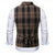 cheap Outfits-1920s Vintage Inspired The Great Gatsby Party Costume Accessories Set Sleeveless Double Breasted Plaid Turndown Men&#039;s Halloween Party &amp; Evening Casual Daily Adults&#039; Vest Hat All Seasons