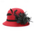 cheap Party Hats-Women&#039;s Imitation Wool Felt Flowers Church Bowler Hats