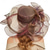 cheap Party Hats-Women Party Church Derby Top Hats Organza Sun Visor Cap Ladies Flowers Fascinators Big Wide Brim Fedoras