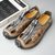 cheap Outdoor Sandals-Men&#039;s Brown Outdoor Sandals with Breathable Mesh and Adjustable Lacing System, Durable Sole - Perfect for Hiking, Camping and Summer Activities