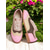 cheap Women's Oxfords-Colorful Pink and Beige Brogue Oxford Sneakers for Women, Casual Lace-Up Shoes with Perforated Detailing, Stylish and Comfortable for Everyday Wear