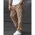 preiswerte Cargohosen-Herren Cargohose Cargohosen Hose Hosen Kordelzug Elastische Taille Multi Pocket Glatt tragbar Outdoor Täglich Campen und Wandern Modisch Klassisch Schwarz Armeegrün