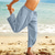 preiswerte Klassiker-Herren Leinenhosen Sommerhose Strandhose Haremshose Kordelzug Tasche Elastischer Bund Einfach Komfort Atmungsaktiv Knöchellang Täglich Strand Urlaub Hawaiianisch Boho Meerblau Schwarz