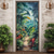 cheap Door Covers-Landscape Door Decorations Door Covers Tropical Flowers Door Tapestry Door Curtain Decoration Backdrop Indoor/Outdoor Door Banner for Front Door Farmhouse