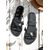 cheap Slide Sandals-Women's Black Butterfly-Strap Flat Sandals – Stylish Open-Toe Casual Sandals for Beach, Vacation &amp; Everyday Wear