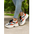 voordelige Damessneakers-dikke dad sneakers voor dames – witte en oranje modieuze platform hardloopschoenen voor casual, streetwear en sportieve stijl
