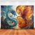 cheap Animal Tapestries-Fantasy Hanging Tapestry Phenix Dragon Wall Art Large Tapestry Mural Decor Photograph Backdrop Blanket Curtain Home Bedroom Living Room Decoration