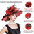 abordables Fascinateurs &amp; Chapeaux-Élégant Rétro Vintage Derby accessoire Chapeau Chapeau d'église Dame Noble Déguisement Femmes Saint-Valentin Derby Fête de mariage Foulard Adulte Chapeau Printemps &amp; Été