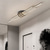 cheap Ring &amp; Round Design-LED Ceiling Lamp Modern Line Design Hallway Lamp 80cm Ceiling Light for Bedroom Living Room Hallway Kitchen Office 110-240V