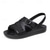 cheap Vacation Sandals-Men&#039;s Black Sports Sandals with Adjustable Strap and Breathable Design, Comfortable for Outdoor Activities, Casual Wear and Summer Travel