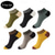 cheap Men&#039;s Socks-Men&#039;s 5 Pairs Multi Packs Socks Running Socks Casual Socks Rainbow Color Color Block Vacation Sports &amp; Outdoor Daily Basic Medium Spring Fall Fashion Casual