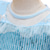 abordables Robes féeriques-Enfants Fille Robe Couleur unie manche longue Extérieur Soirée Paillettes Maille Patchwork Mode Costume Polyester Maxi Robe Trapèze Robe en Tulle Eté Printemps 4 ans et + Bleu Bleu clair