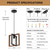 economico Luci a sospensione-lampada a sospensione piccola da fattoria 1 testa apparecchio a 4 teste lampada a sospensione per isola cucina con cavo finitura nera struttura in legno lampadario per corridoio ingresso armadio