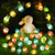 זול מופעל באמצעות בטריות-3m-30leds ביצת פסחא ארנבת חוט אור נחושת מחרוזת אור תיבת סוללה אספקת חשמל מסיבת מקורה ארוחת ערב חגיגית