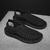 voordelige Vakantiesandalen-Heren bruine instapsandalen voor buiten met gevlochten details, casual stijl voor zomer- en strandactiviteiten