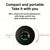 cheap Speakers-IPX4 Waterproof Speaker Portable Wireless Speaker With Suction Cup USB Rechargeable for Party Bathroom Travel Home And Outdoor (Suction Cups Must Be On A Smooth Surface To Use)