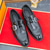 cheap Semi-Formal-Men&#039;s Patent Leather Burgundy Loafers with Crocodile Texture and Buckle Detail – Elegant Slip-On Shoes for Formal Occasions and Business Wear