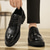 cheap Formal-Men&#039;s Brown Derby Shoes - Faux Leather with Crocodile Texture Embossing, Stylish and Versatile Footwear for Men, Ideal for Casual, Office and Everyday Wear