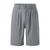 billige Klassisk-Herre Shorts Shorts i bomullslin Sommershorts Strandshorts Lomme Elastisk midje عادي Komfort Pustende Kort Feriereise Ferie Strand Hawaiisk Bohem Svart Hvit