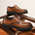 cheap Formal-Men&#039;s Brown Derby Shoes - Faux Leather with Crocodile Texture Embossing, Stylish and Versatile Footwear for Men, Ideal for Casual, Office and Everyday Wear