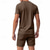cheap Men's Basic Tees sets-Men's T-shirt Suits 2 Pieces Outfits Tee &amp; Shorts Short Sleeve V Neck Summer Plain Fashion Casual 2 Piece Vacation Daily Wear Going out Black White Orange Top Tee for Men