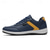 cheap Men&#039;s Sneakers-Men&#039;s Mustard Yellow &amp; Navy Blue Sporty Lace-Up Shoes, Sleek Comfort Design for Casual and Active Wear