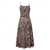 cheap White Graduation Dresses-Women's Midi Dress Graduation Dress Swing Dress Summer Dress Slip Dress Fashion Outdoor Holiday Date Regular Fit Leopard Flower Sleeveless Straps Black White Ivory Red Summer