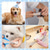 ieftine Accesorii Îngrijire Câini-7 buc/set set de perie de îngrijire pentru pisici și câini perie de autocurățare pentru animale de companie cu tăietor de unghii și pile pieptene pentru purici pentru câine perie de baie pentru