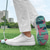billige Herresko til golf-hvite og svarte ytelsesgolfsneakers for menn, slitesterk mikrofiberkonstruksjon, ideell for hverdagsgolfere