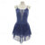 cheap Figure Skating Dresses-Figure Skating Dress Women&#039;s Girls&#039; Ice Skating Dress Dark Navy Patchwork Open Back Mesh Spandex Stretchy Training Practice Professional Skating Wear Thermal Warm Crystal / Rhinestone Sleeveless Ice