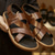 abordables Sandalias de vestir-Sandalias clásicas de tiras cruzadas para hombre en piel de primera calidad, elegantes y cómodas para uso diario y salidas informales.