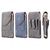 cheap Universal Phone Bags-Men Cellphone Loop Holster Case Belt Waist Bag Props PU Leather Purse Phone Wallet Vintage Belt Mobile Phone Protective Sheath