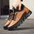 cheap Men&#039;s Sneakers-Men&#039;s Rugged Outdoor Shoes in Tan &amp; Black, Durable Faux Leather Construction with Zigzag Sole for Enhanced Grip