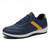 cheap Men&#039;s Sneakers-Men&#039;s Mustard Yellow &amp; Navy Blue Sporty Lace-Up Shoes, Sleek Comfort Design for Casual and Active Wear