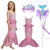 preiswerte Kostüme für Mädchen-Die kleine Meerjungfrau Kleine Meerjungfrau Prinzessin Meerjungfrau Kleid Themenparty-Kostüm Cosplay Film Cosplay for Mädchen Kinder Karneval Maskerade Party Ferien