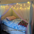 baratos Dossel e Cortinas de Cama-Cortinas de Cama Canopy Arco-Íris 1Pc Tenda de Cama para Meninas Drapes de Cama Decoração de Quarto