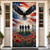 cheap 4th of July-4th of July Veteran&#039;s Day Door Decorations Door Covers American Door Tapestry Door Curtain Decoration Backdrop Indoor/Outdoor Door Banner for Front Door Farmhouse