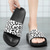 cheap Casual Sandals-Men's Slide Sandals with Leopard Print - Stylish Casual Footwear for Summer and Beach Outings