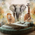 abordables animales telas decorativas-Arte de Pared Tapiz Colgante de Animales Africanos Gran Tapiz Mural Decoración Fotografía Fondo Manta Cortina Decoración para el Hogar Dormitorio Sala de Estar