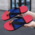 ieftine Sandale de vacanță-flip-flops pentru bărbați roșu aprins cu bretele din plasă - confort ușor pentru purtarea zilnică