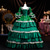 baratos Vestidos-Vintage Rococó Renascentista Maxi Vestidos Normal Julieta Princesa Noiva Pregueado Com Babados Princesa Decote Redondo Fantasia Mulheres Dia Das Bruxas Carnaval Baile de Máscaras Festa dia das Bruxas