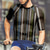 cheap Men&#039;s Jerseys-Men&#039;s Cycling Jersey Short Sleeve Bike Tee Tshirt Jersey with 3 Rear Pockets Mountain Bike MTB Breathable Quick Dry Anatomic Design Wicking Black Blue Stripes Sports Clothing Apparel