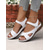 cheap Comfort Sandals-Open-Toe Hook-and-Loop Sandals for Women - Casual Summer Comfort Wedge Sandals for Walking &amp; Travel