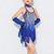 cheap Practice Dresses-Latin Dance Dress Tassel Pure Color Splicing Girls' Performance Training Sleeveless Polyester