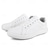 billige Herresko til golf-hvite og svarte ytelsesgolfsneakers for menn, slitesterk mikrofiberkonstruksjon, ideell for hverdagsgolfere