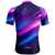 cheap Men's Jerseys-Men's Cycling Jersey Gradient Letter &amp; Number Short Sleeve Bike Tee Tshirt Jersey with 3 Rear Pockets Mountain Bike MTB Quick Dry Anatomic Design Wicking Breathable Sports Dark Purple Blue Purple