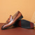 abordables Mocasines-Zapatos Derby Kentucky marrones para hombre con detalle de borlas: zapatos Oxford de cuero pulido para eventos de carreras y ocasiones formales