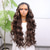 cheap Synthetic Lace Wigs-Synthetic Lace Wig Body Wave Style 30 inch Mixed Color Middle Part 13x4 Lace Front Wig Women's Wig Dark Brown / Light Brown