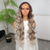 cheap Synthetic Lace Wigs-Synthetic Lace Wig Body Wave Style 30 inch Mixed Color Middle Part 13x4 Lace Front Wig Women&#039;s Wig Flaxen